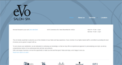 Desktop Screenshot of evo-salon.com